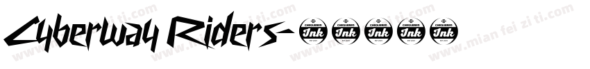 Cyberway Riders字体转换